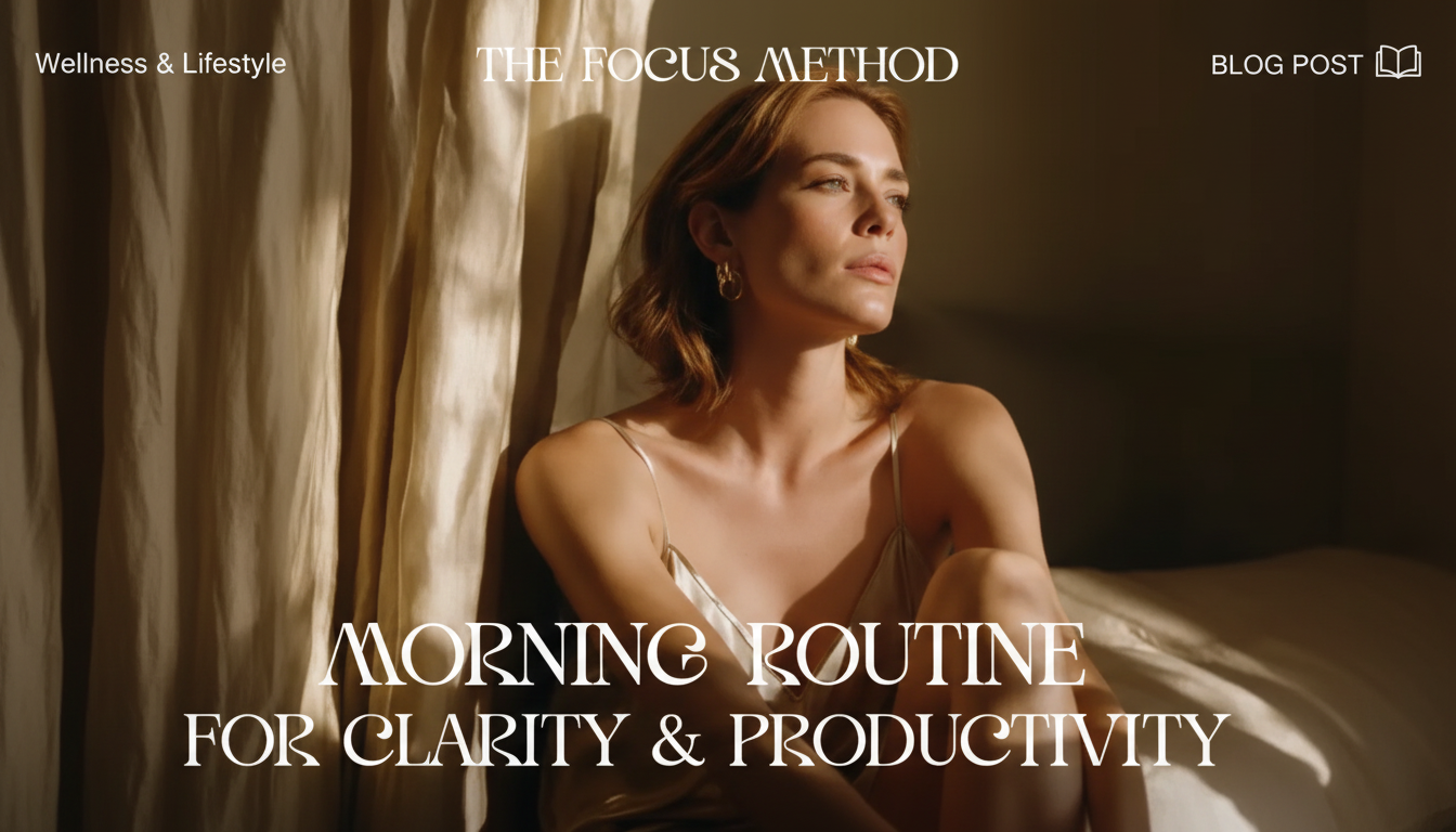 Focus-First Morning Routine: 10–45 Minutes That Stick