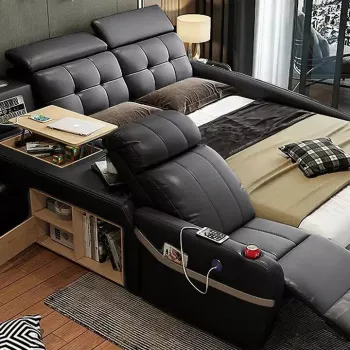 King Bed with Massage & Storage: Luxury Comfort Guide